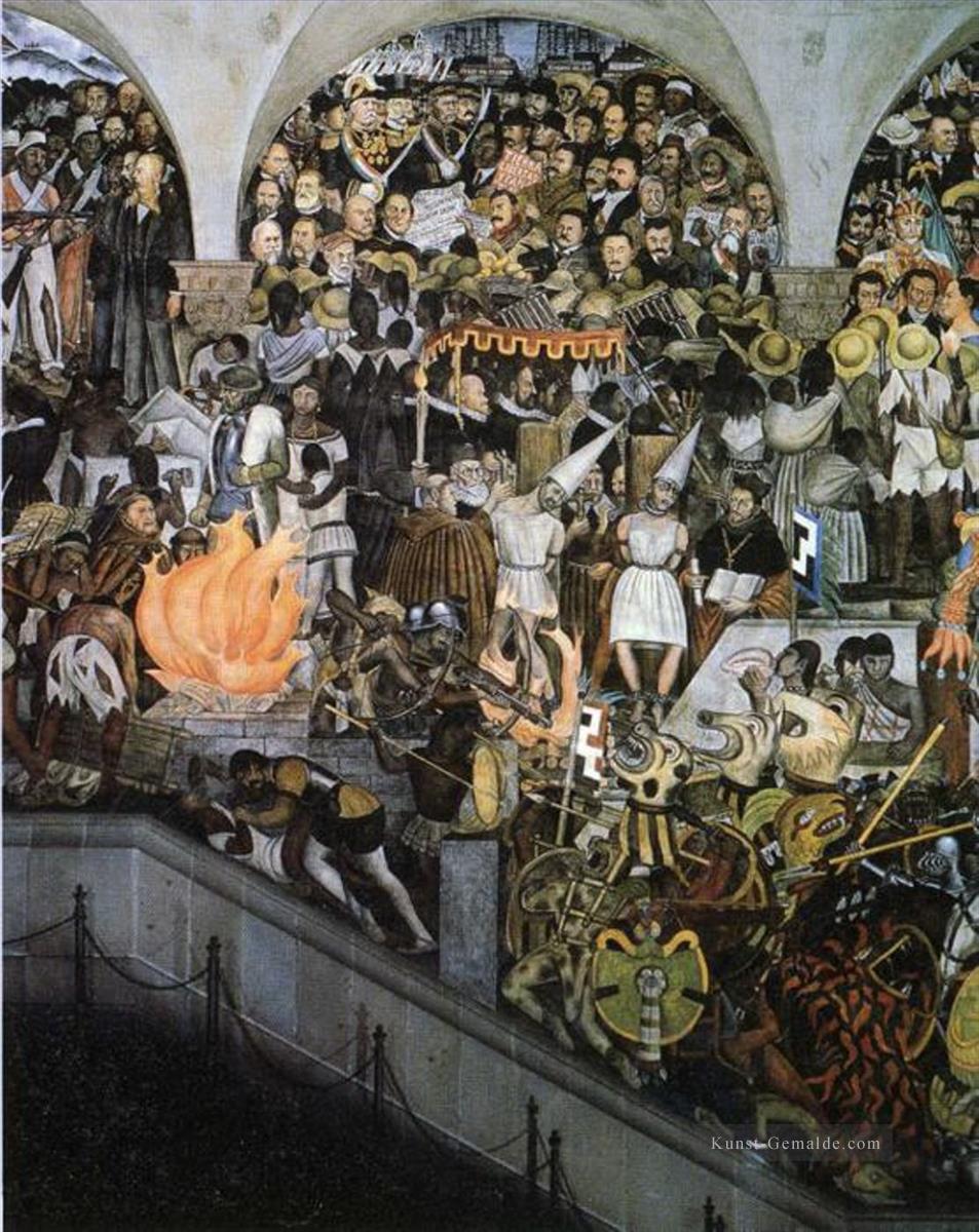 die geschichte von mexiko 1935 2 Diego Rivera Ölgemälde